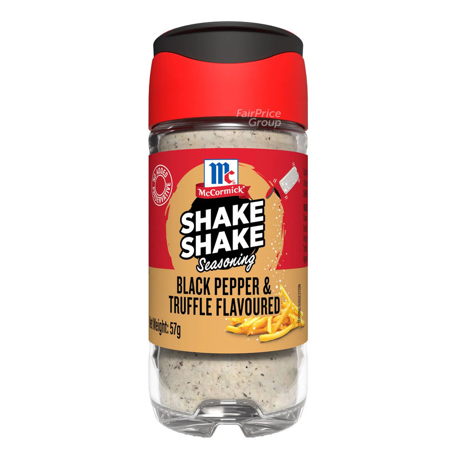 

Mccormick Shake Shake Seasoning Black Pepper & Truffle Flavoured Bumbu Gorengan Serba Guna Lada Hitam dan Jamur Truffle Hitam