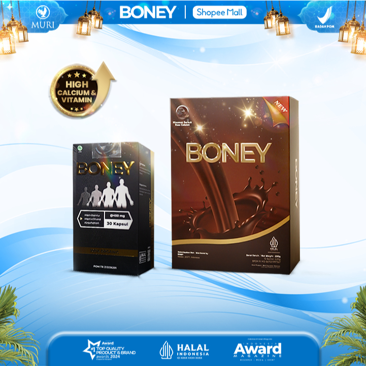 Boney dan Susu Boney (1 boney + 1 susu) - Kunci Untuk Tinggi Badan Sempurna/ Tumbuh Tinggi Dengan Pe