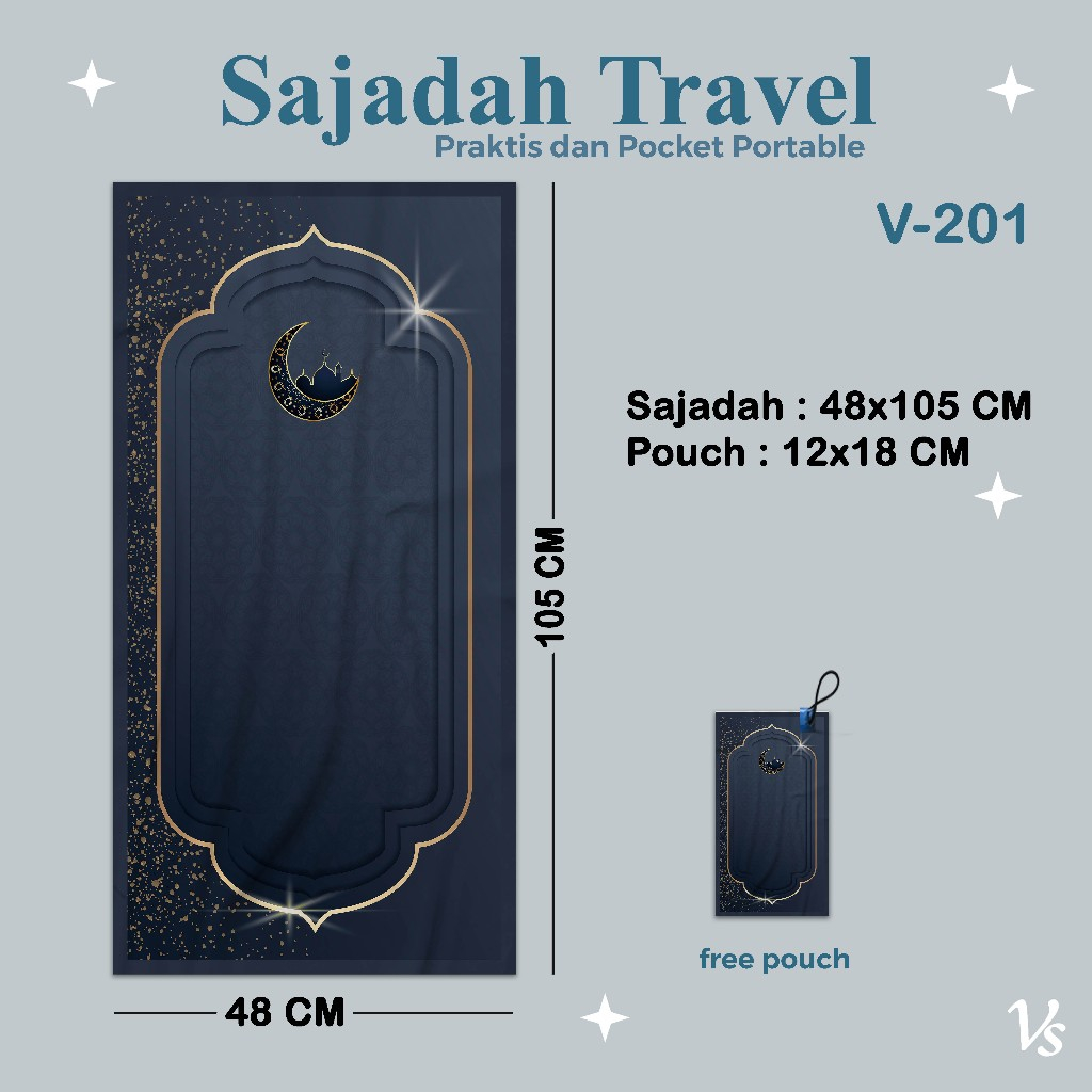 SAJADAH TRAVEL/SAJADAH SOUVENIR TAHLILAN/SOUVENIR HAJI DAN SOUVENIR  PESTA FREE POUCH