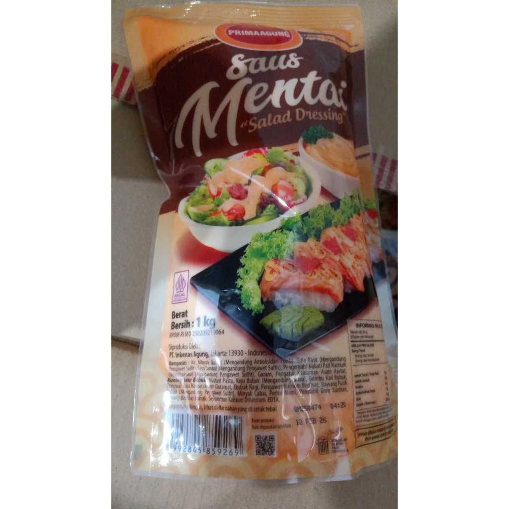 

Prima Agung Saus Mentai 1 KG