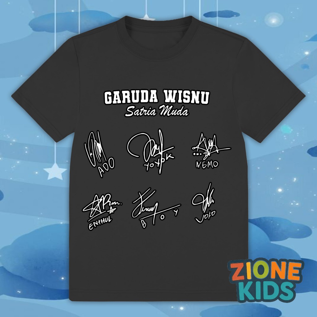 TERBARU BAJU ANAK KAOS ANAK TANDA TANGAN TIM GARUDA WISNU SATRIA MUDA GWSM