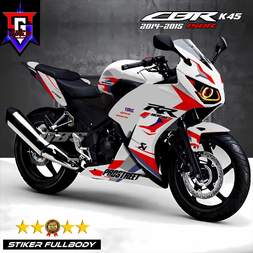 Terbaru Bisa Cod Decal Stiker CBR K45 Fullbody Stiker Motor Cbr 150r k45 2014 2015 Fullbody List Bmw