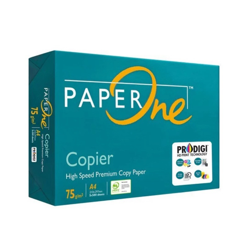 

Kertas Paper One High Speed Premium Copy Paper A4 HVS 75gsm 75 gsm 500 sheets 500sheets sheet 210mm x 297mm