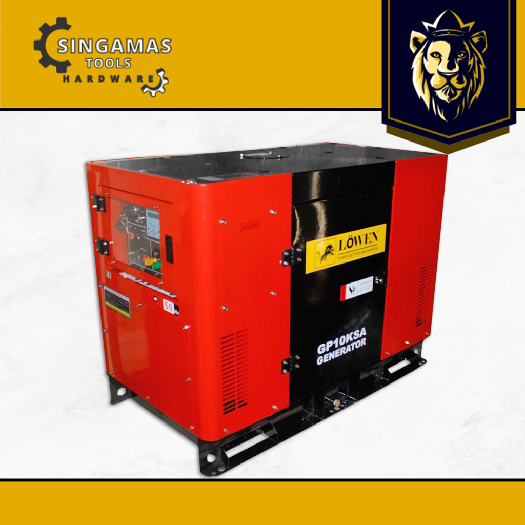 LOWEN Genset Diesel Solar 9500 W GP-10KSA - Generator