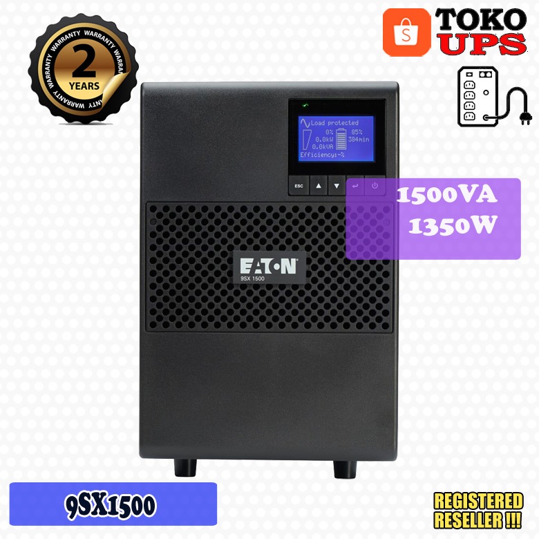 Eaton 9SX1500 1500VA 1350W LCD Tower USB Serial UPS Online