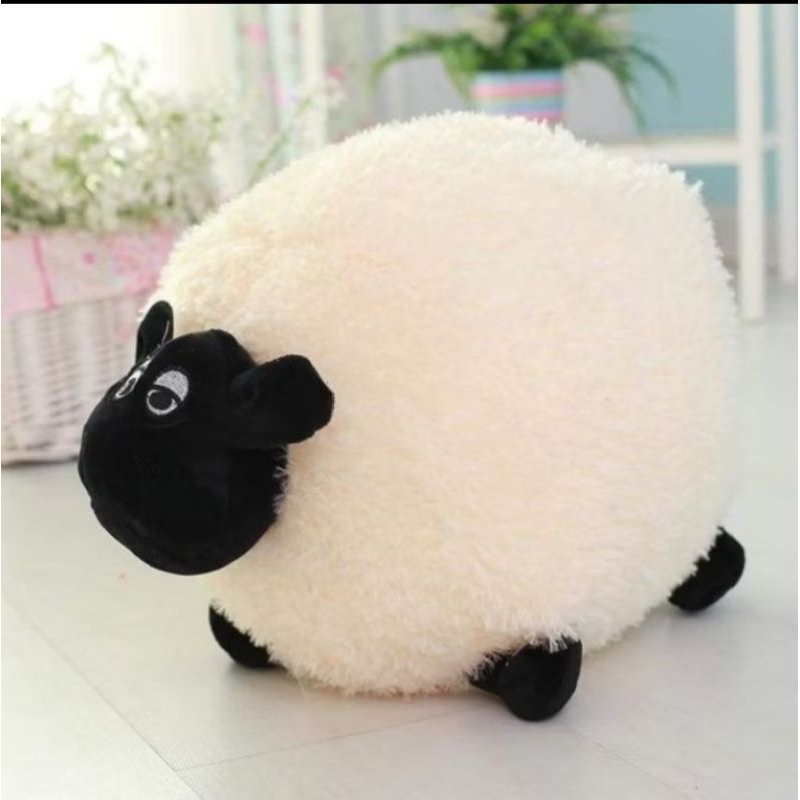 boneka shaun the sheep super jumbo ukuran 60cm bisa cod gratis ongkir