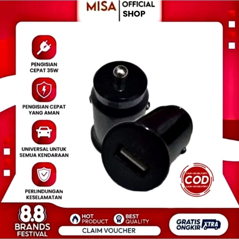 Charger Car Mobil Motor Terbaik Astra Honda Original Quality Fast Charging 2.1A QC Motorcycle Yamaha