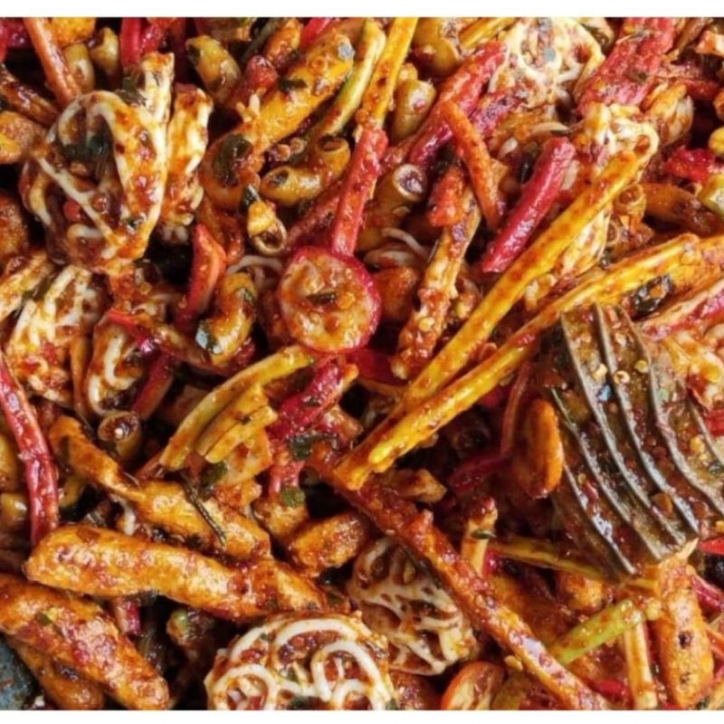 

SEBLAK MIX #KERUPUK#BASRENG CAMPUR PEDAS DAUN JERUK 1 KG