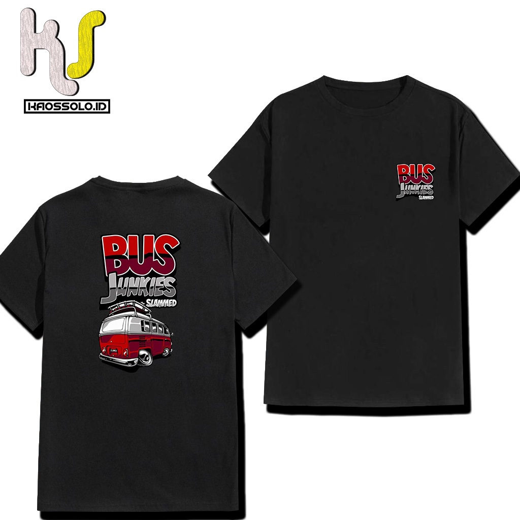 KAOSSOLO.ID- KAOS DISTRO BUS JUNKINS SLAMMED  - Kaos Pria Distro  Keren Terbaru Kaos Kekinian