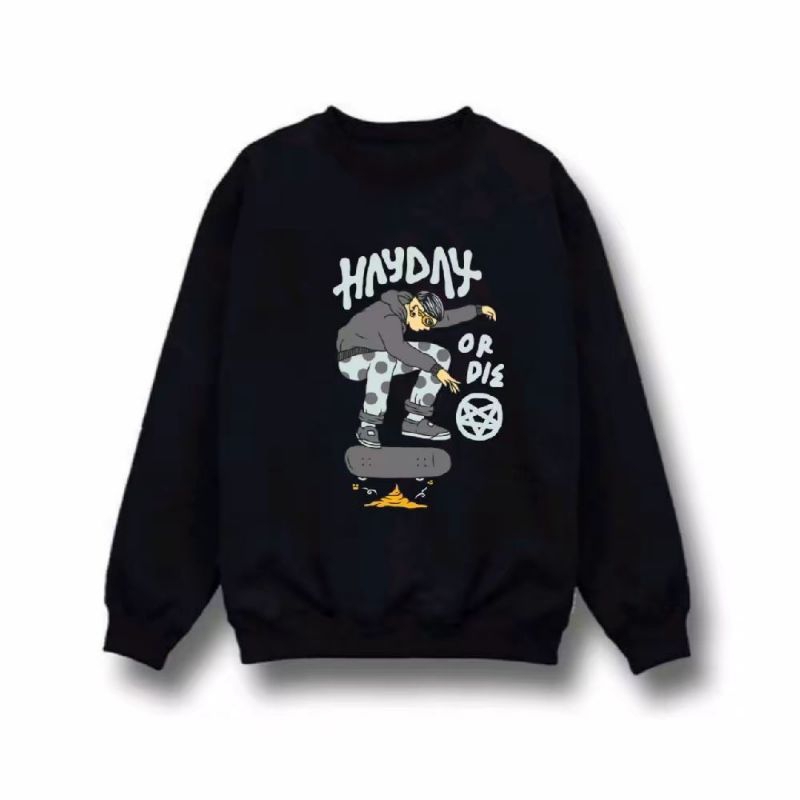 Hayday crewneck pria wanita sweater panjang cotton distro bandung