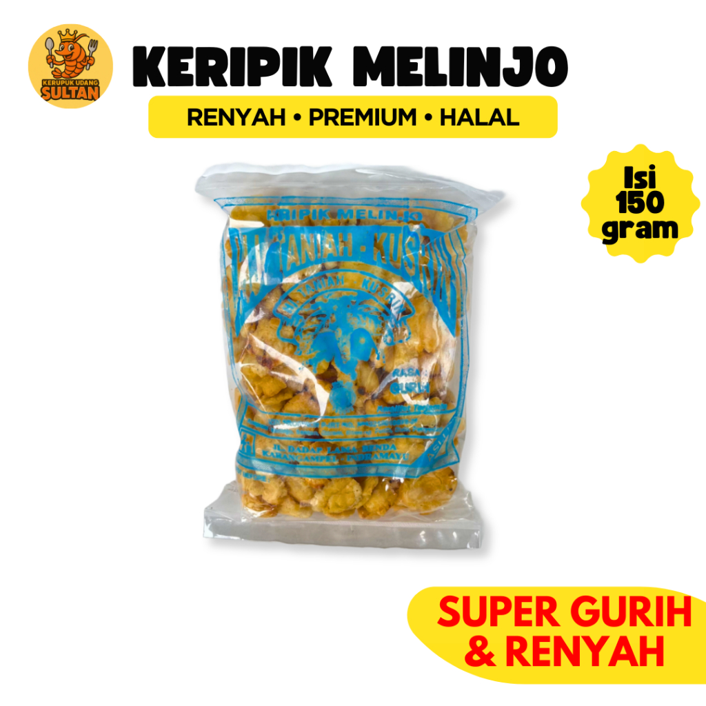 

Emping Melinjo Asli Limpung Indramayu 200 g Cemilan Khas Lokal Gurih Renyah Asin Manis Enak Premium