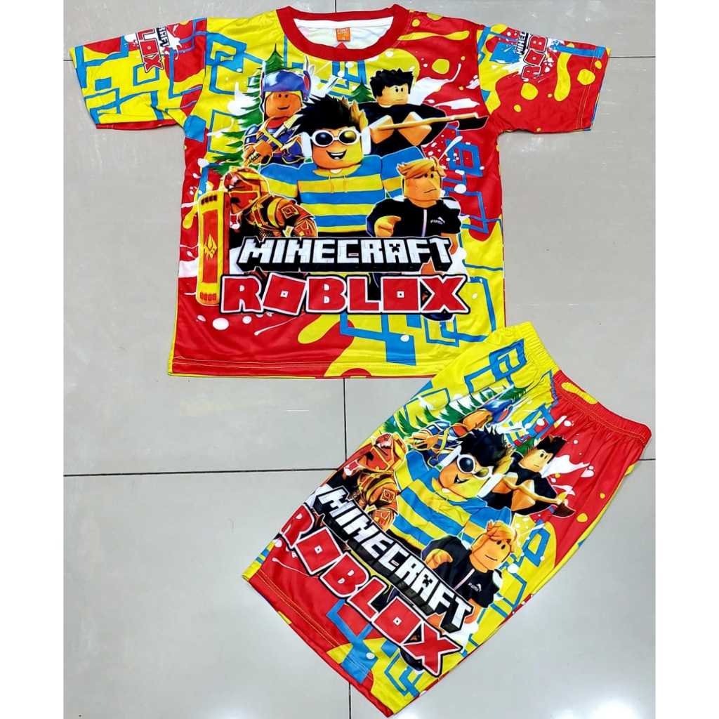 setelan robloxs anak laki laki | setelan roblok anak laki laki | Setelan anak laki laki motif ROBLOX