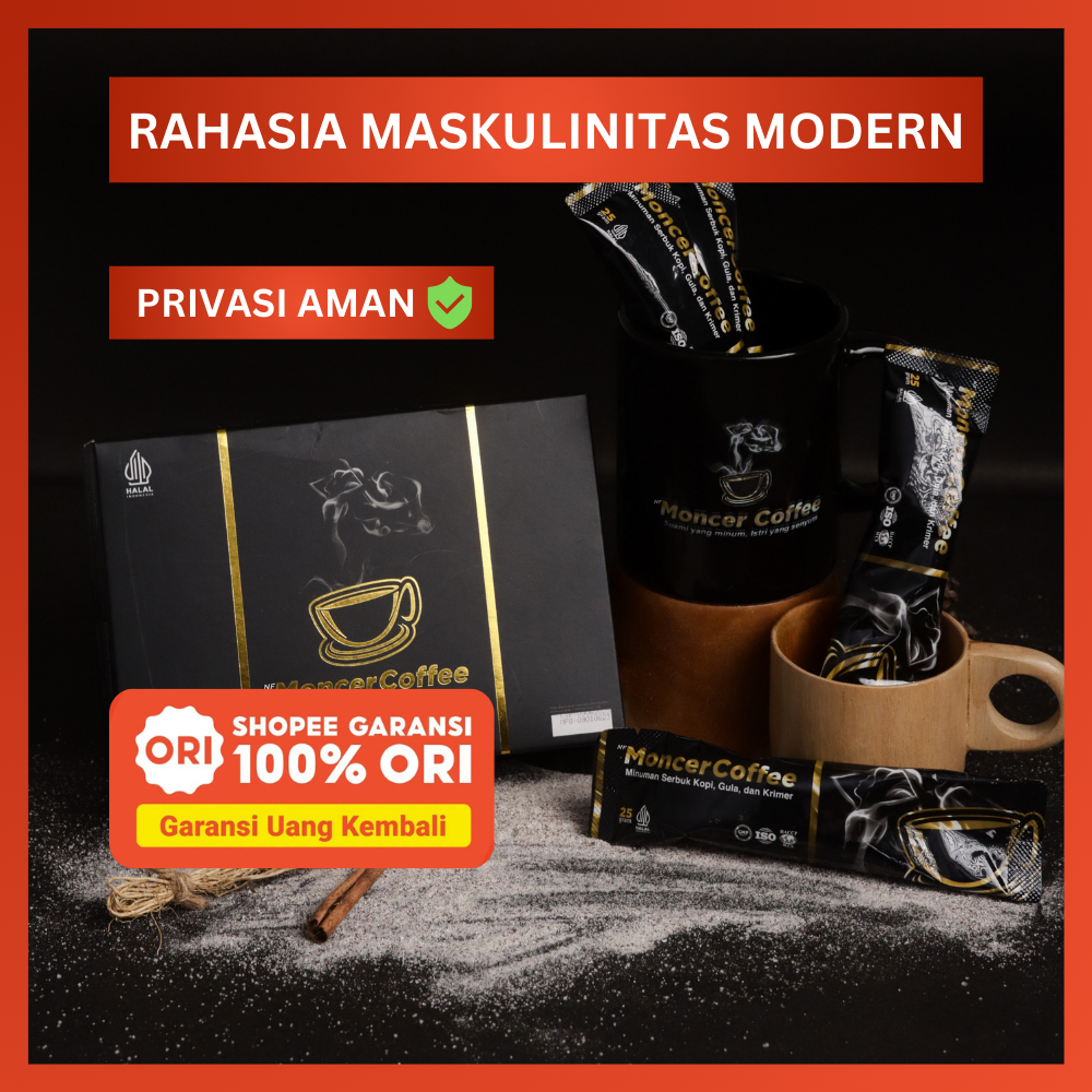 

NF Monceerr Coffee Original Kopi Herbal Stamina Pria Dewasa Vitalitas Kuat Perkasa Tahan Lama BPOM