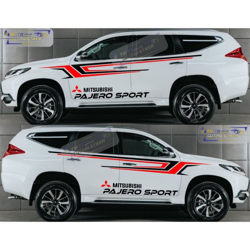 Sticker mobil pajero sport sticker list terlaris mobil pajero sport stiker mobil Pajero sport keren