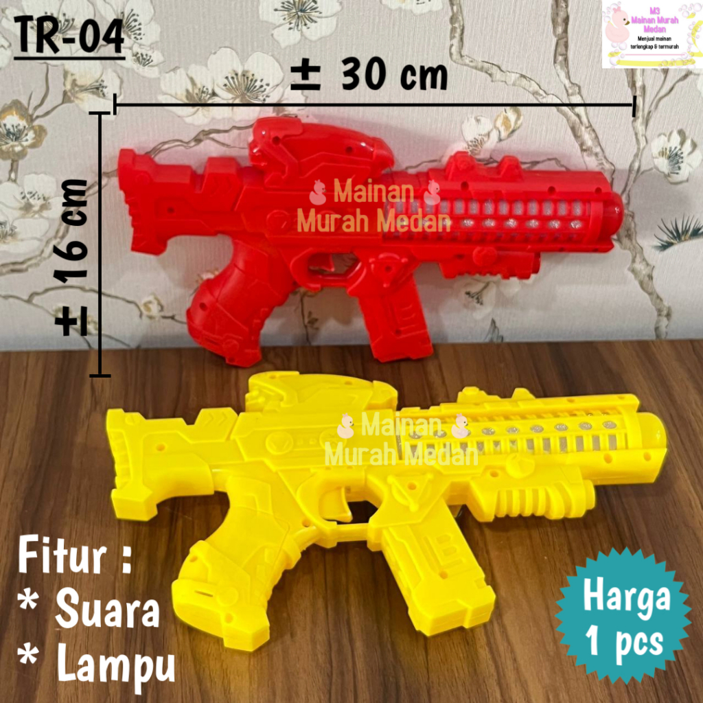 Mainan Murah Medan - Mainan Tembak Baterai Lampu Bersuara / Mainan Tembak Tembakan Baterai / Mainan 
