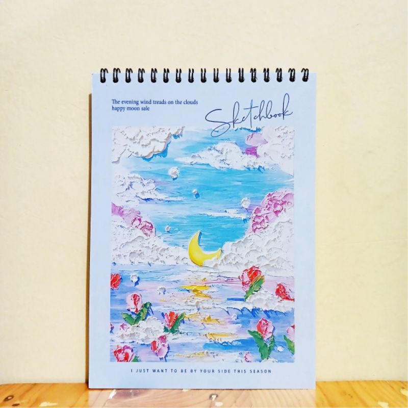 

Buku Sketsa A6 Vertikal Jilid Spiral 45 Lembar / 90 Halaman Motif 3D Sketchbook A6