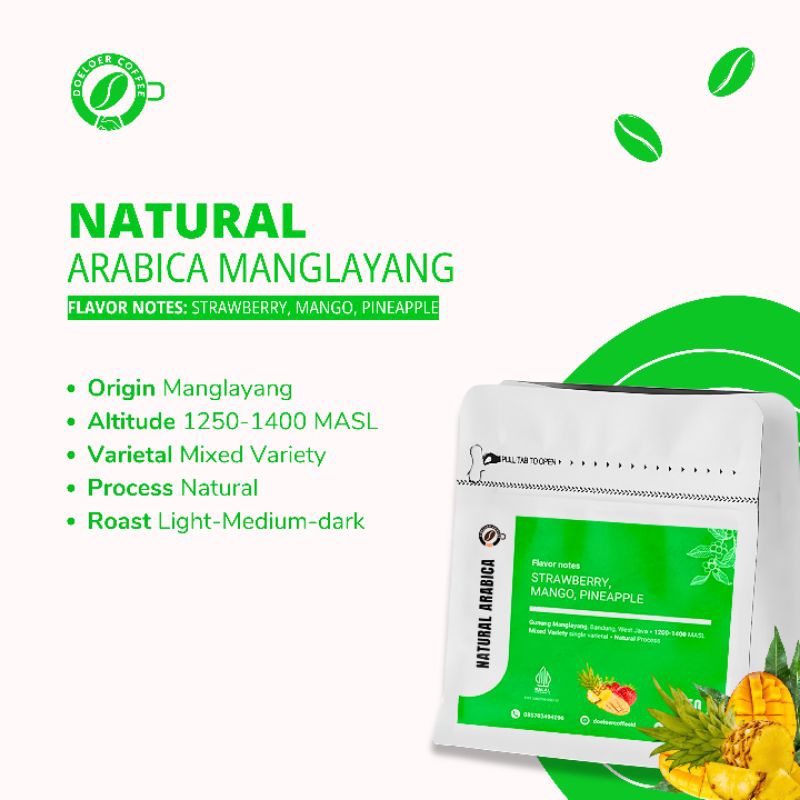 

Kopi Arabika Manglayang - Specialty Natural 100gram