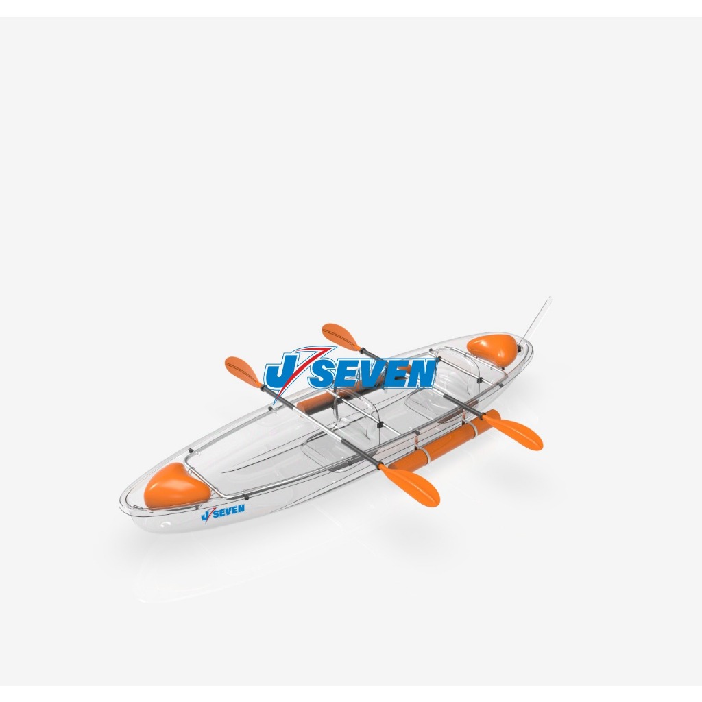 J SEVEN LUNA v2 - tandem kayak - clear kayak - kayak bening kayak dayung