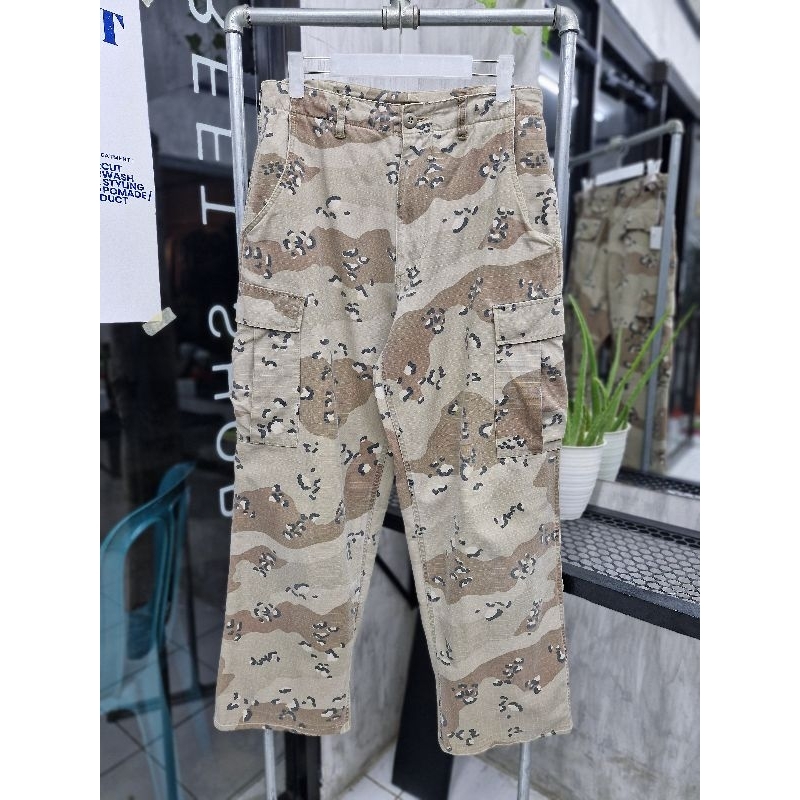 celana cargo army chocochip size 28