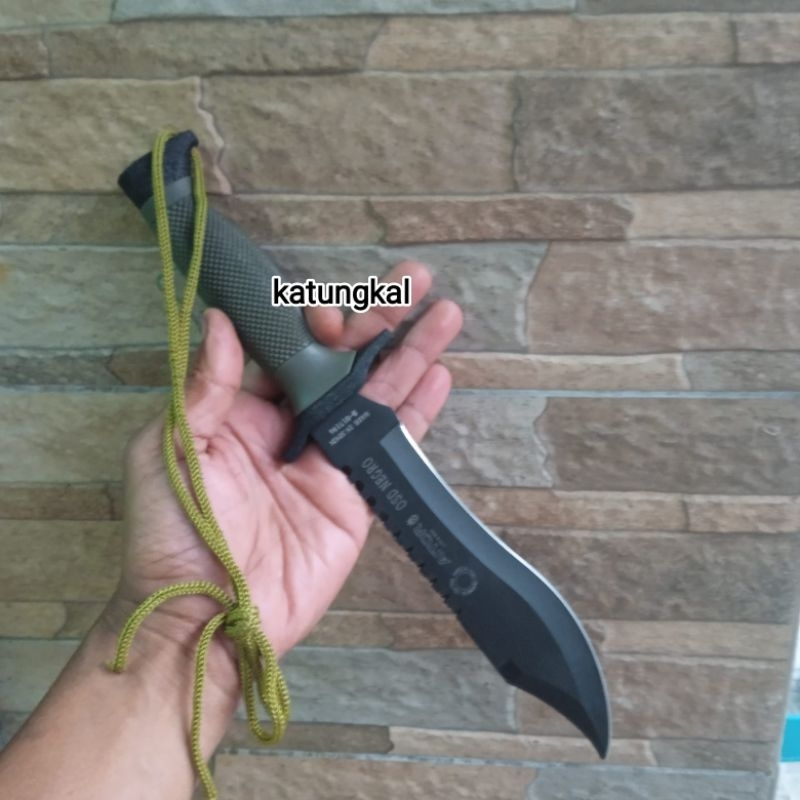 Pisau Komando Aitor Hijau Outdoor Survival