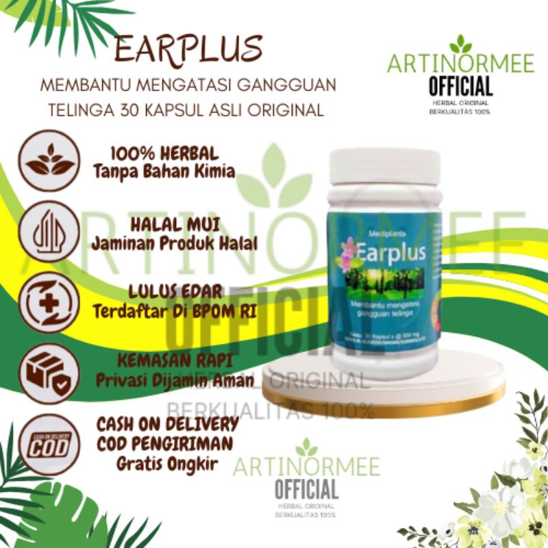 Earplus Obat Herbal Telinga Berdenging, Telinga Bernanah, Telinga Berair 100% Herbal Alami