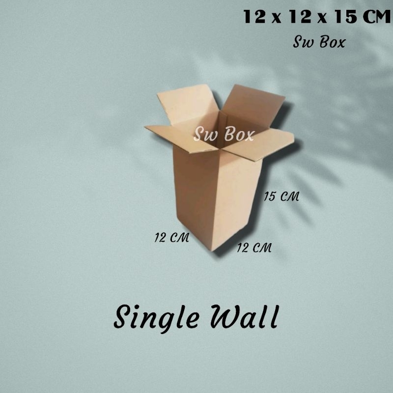 

Kardus Single Wall Ukuran 12x12x15 CM Box untuk packing, dll ST