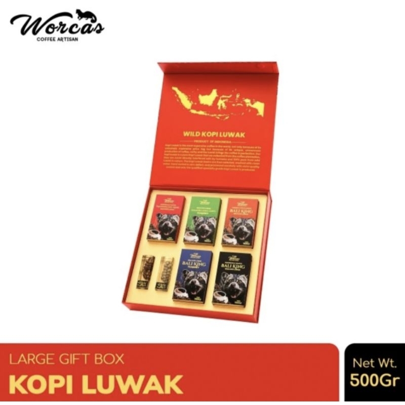 

Kopi Luwak Liar Paket Isi 5 Mix All Variant - Parcel Box - 猫屎咖啡