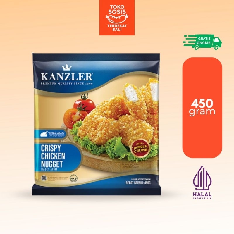 

Kanzler Crispy Chicken Nugget 450 gram | Naget Ayam