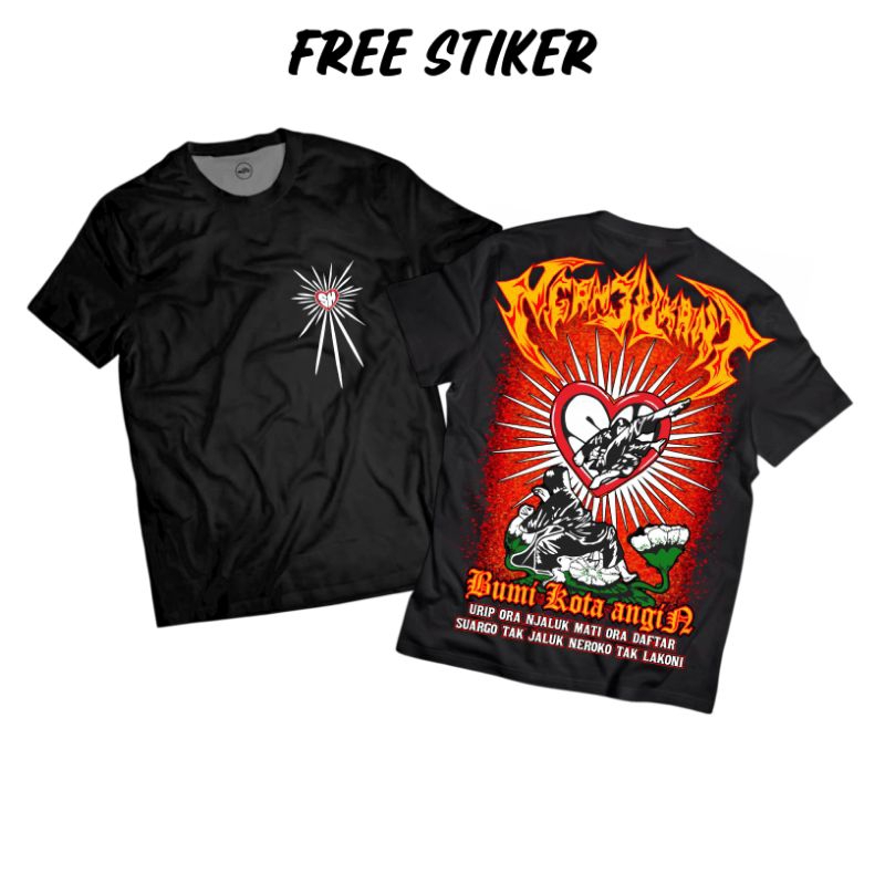 KAOS PSHT NGANJUK'ANT BUMI KOTA ANGIN FREE STIKER