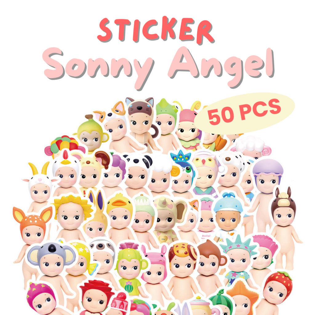 

[READY] Sticker Sonny Angel Isi 50 Lembar Aesthetic Lucu Dekorasi Premium Waterproof Stiker