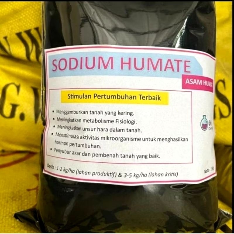 SODIUM HUMAT/Humic Acid Asam Humat Larut air repack 1kg pembenah tanah