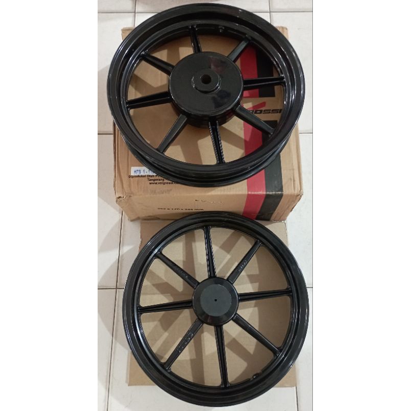 Velg Mio M3 Black Comet Vrossi Veleg Palang 8 hitam original V Rossi
