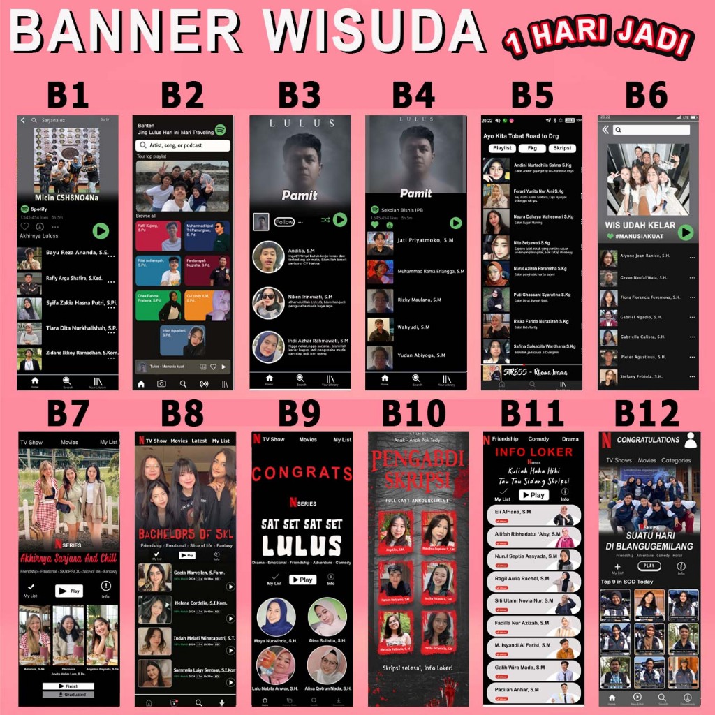 Cetak X Banner Baner Wisuda Wedding  Spanduk