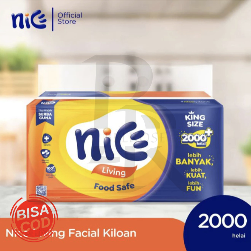 Tisu Nice 2000 Helai Besar Tissue MONTIS 1000 1kg Kiloan Luna. / Tisu Nice 1000 Gram