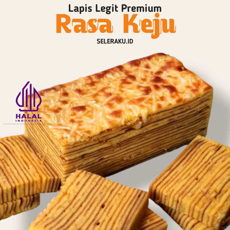 

Kue Lapis Legit Rasa Keju Premium 16X8X5 Lembut spesial wisjman