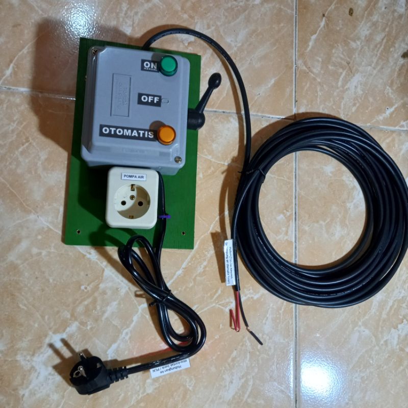 Tuas Pemindah Saklar Listrik Pompa Air dari ON OFF Manual Ke Otomatis Radar Pelampung Toren