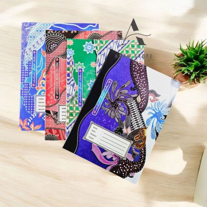

Sampul Buku tulis Batik Ukuran Boxy maxy Ukuran Buku Campus Besar motif random (Isi 20 Lembar/1 Pack)