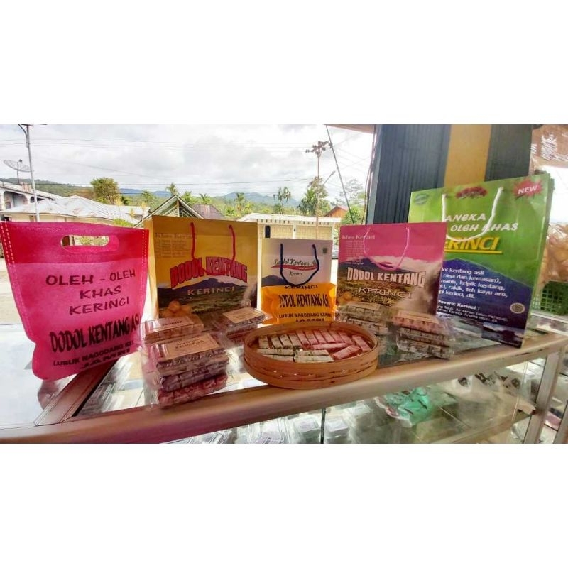 

10 Pack Dodol kentang Bonus Tas Oleh-oleh khas Jambi Sumatera