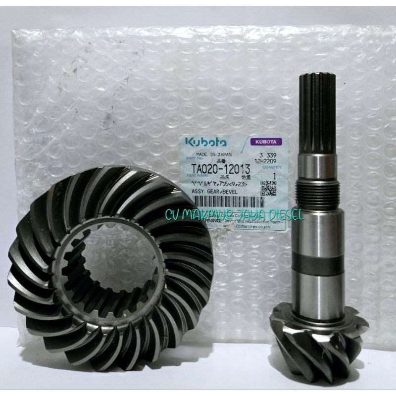 Assy Gear Bevel Depan  L3608 TA020-12013 Kubota Genuine