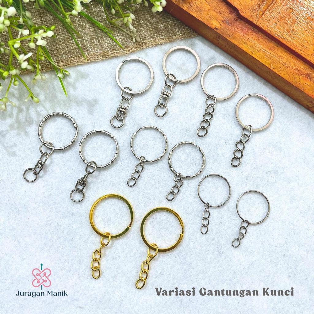 10pcs RING GANTUNGAN KUNCI TEBAL