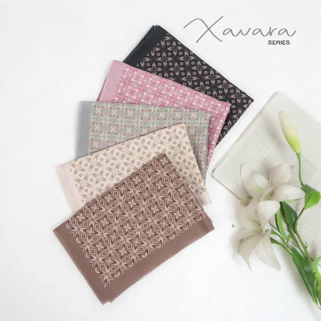 Jilbab Segi Empat Motif Syar'i 130x130 Voal Ultrasoft Premium