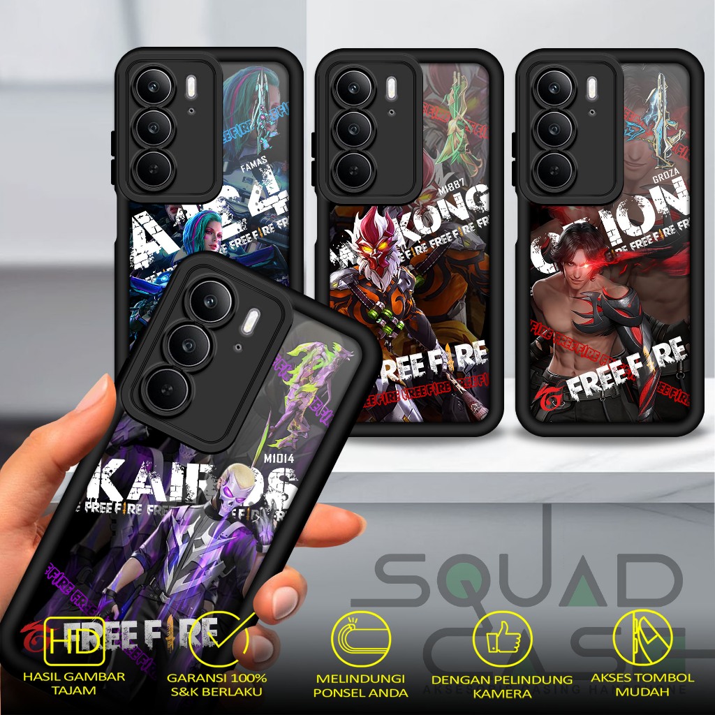 Case REALME C75 C75X Casing terbaru Squadcase motif [ FF ] Case hp Case hanphone Case terbaru case t