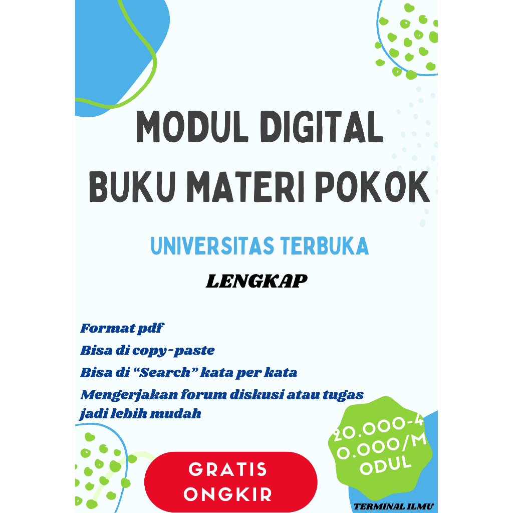 Modul BMP UT Universitas Terbuka Lengkap