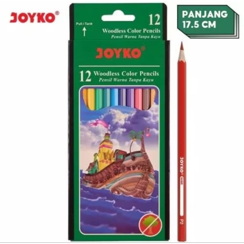 

Pensil warna Joyko Cp 103 - 12 warna / pensil warna panjang Joyko