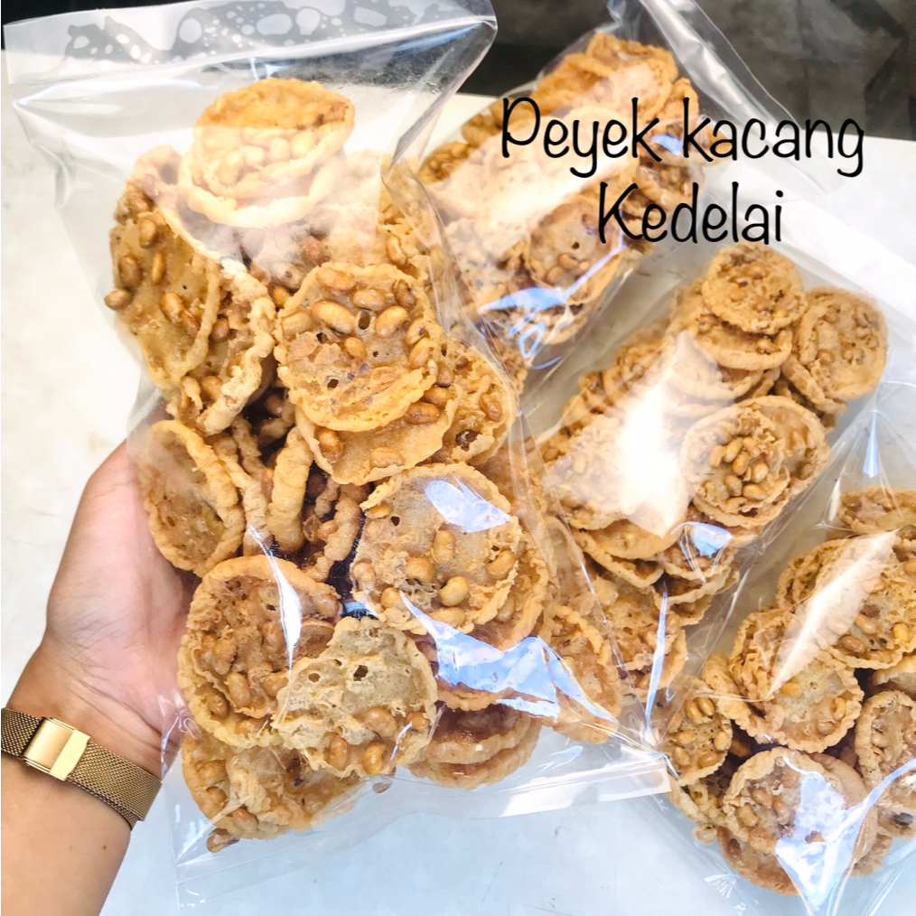 

Peyek Kacang Kedelai 500gr 250gr Bulat Mini Khas Magelang