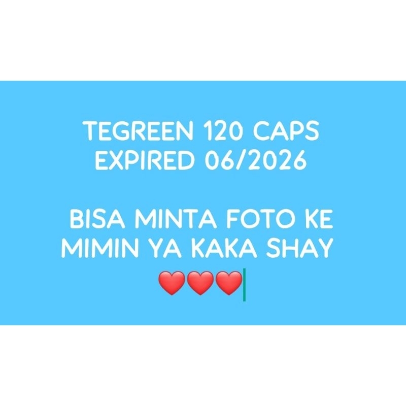 

Ready Tegreen120 tegreen97 tehhijau