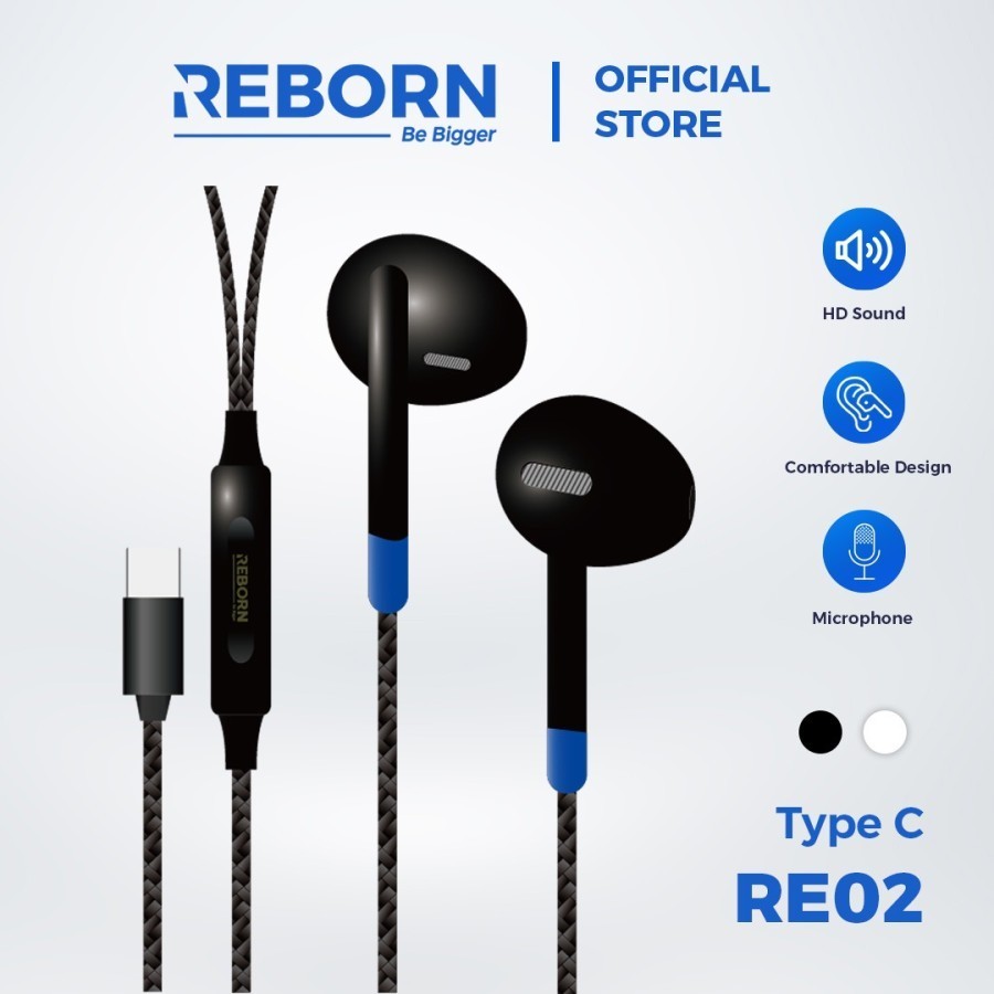 Earphone Type C Reborn  RE-02  / Type C Earphone