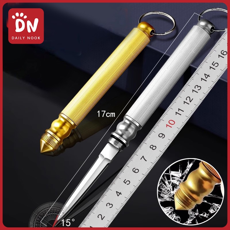 Ready Luar Ruang Mini Gantungan Kunci Pisau Kecil Pisau Lipat Baja Tahan Karat Untuk Mobil Memancing