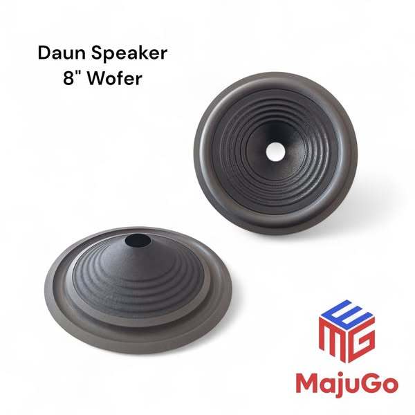 /Daun Speaker 8 inch Woofer lubang 2,5cm tinggi 4,5cm