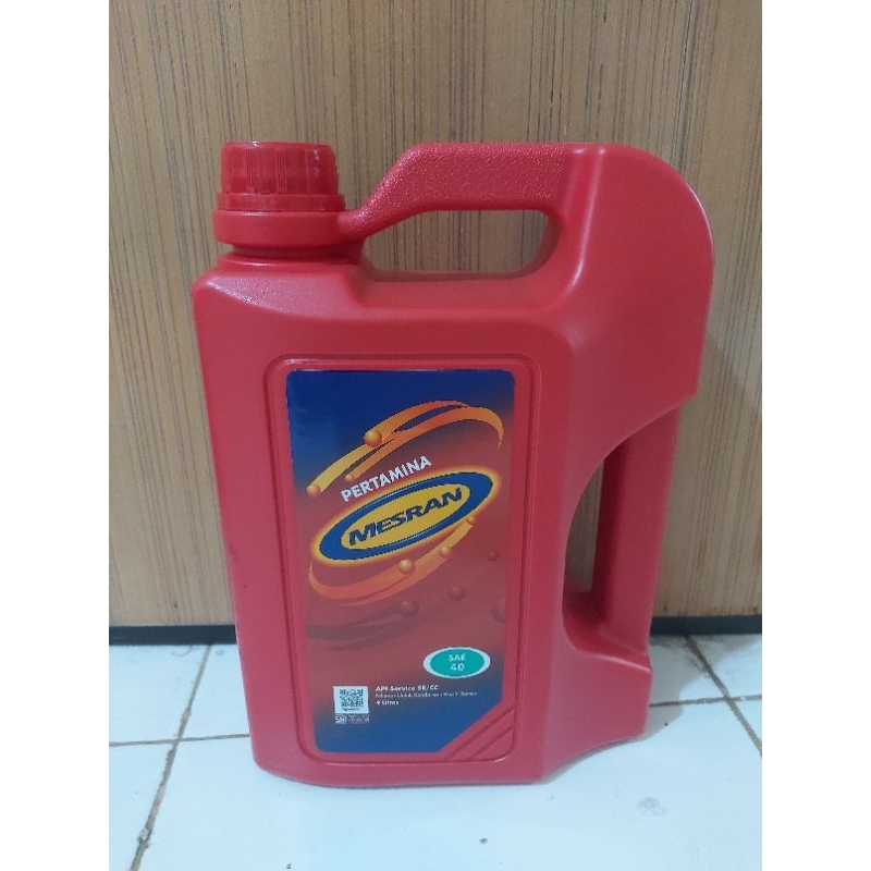 Oli Pertamina Mesran SAE 40 4lt Oli Mesin Mobil